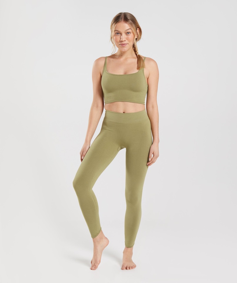 Pausa Leggins Sin Costura Griffin Verde Gymshark