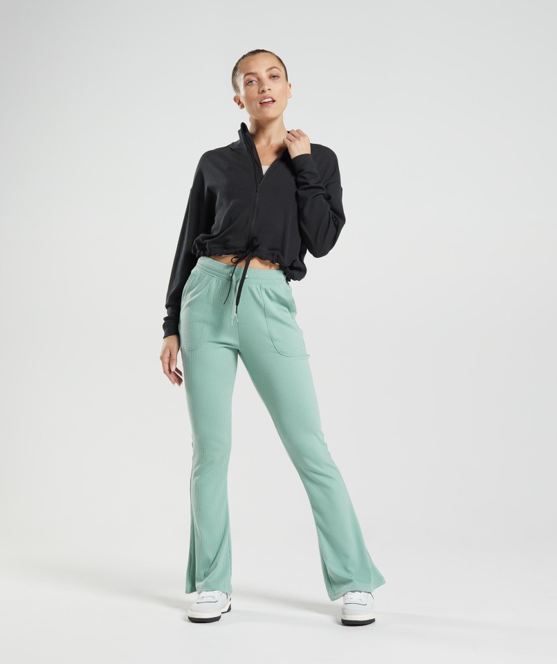 Chaqueta Con Cremallera Pause Negro Gymshark