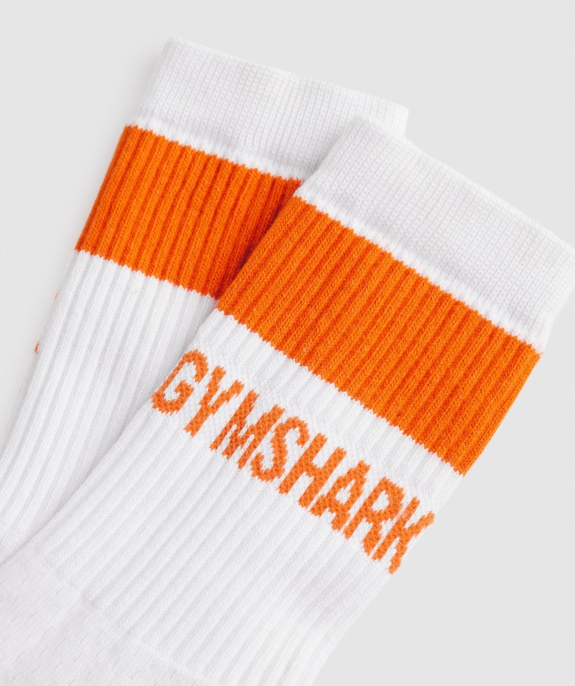 Premium Logo Crew Calcetines Deportivo Naranja Gymshark