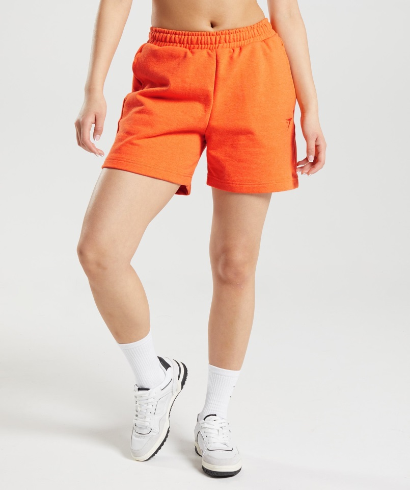 Día De Descanso Sudaderas Pantalones Cortos Blaze Orange Jaspeado Gymshark