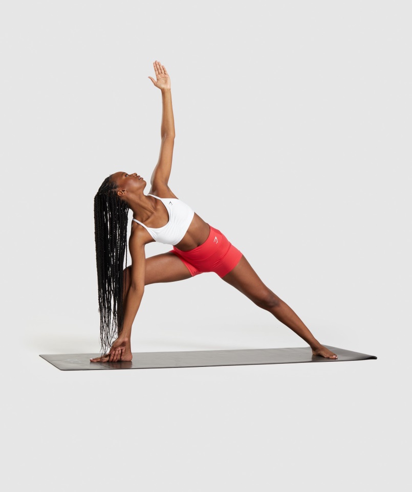 Sujetador Deportivo Fruncido Gymshark Blanco