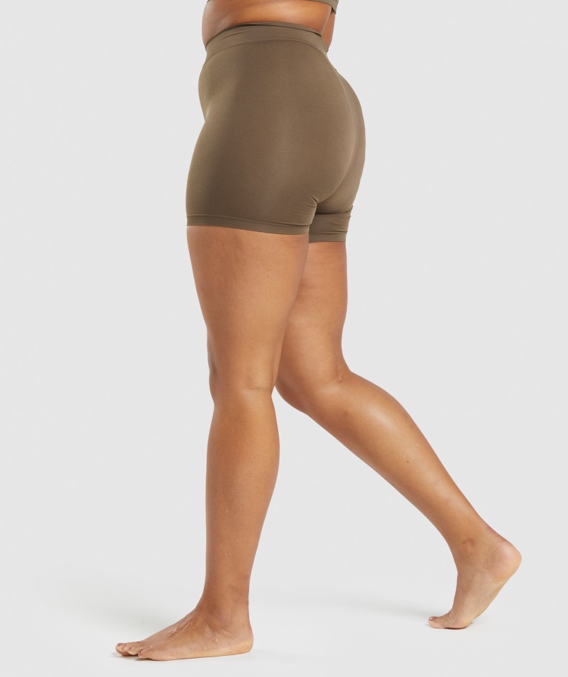 Bóxer Sin Costuras Gymshark Marrón Nogal