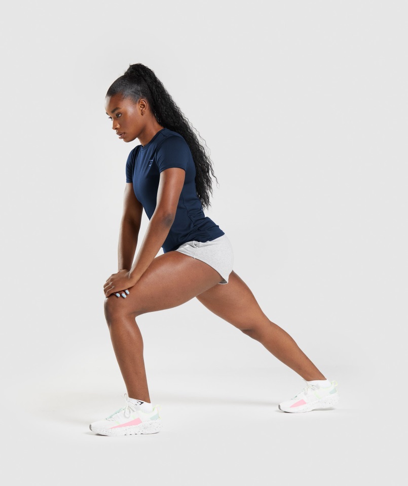 Calcetines Con Bordado De Cabeza De Tiburón, Paquete De 2, Gymshark Blanco