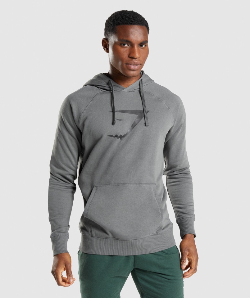 Sudadera Con Relleno De Cabeza De Tiburón Carbón Gymshark