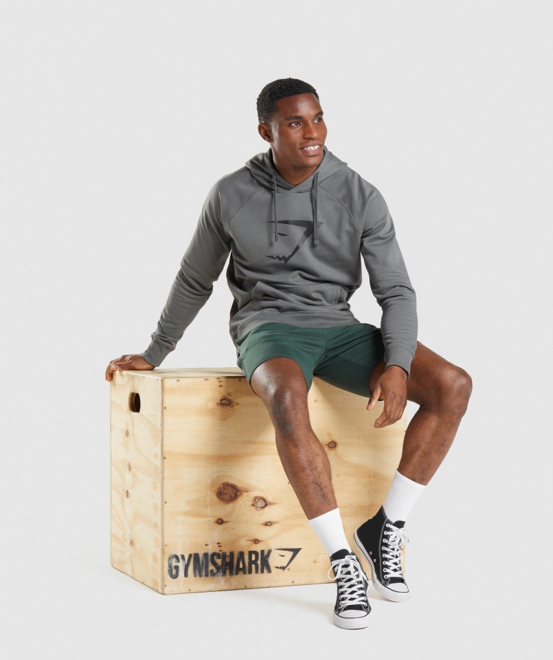 Sudadera Con Relleno De Cabeza De Tiburón Carbón Gymshark