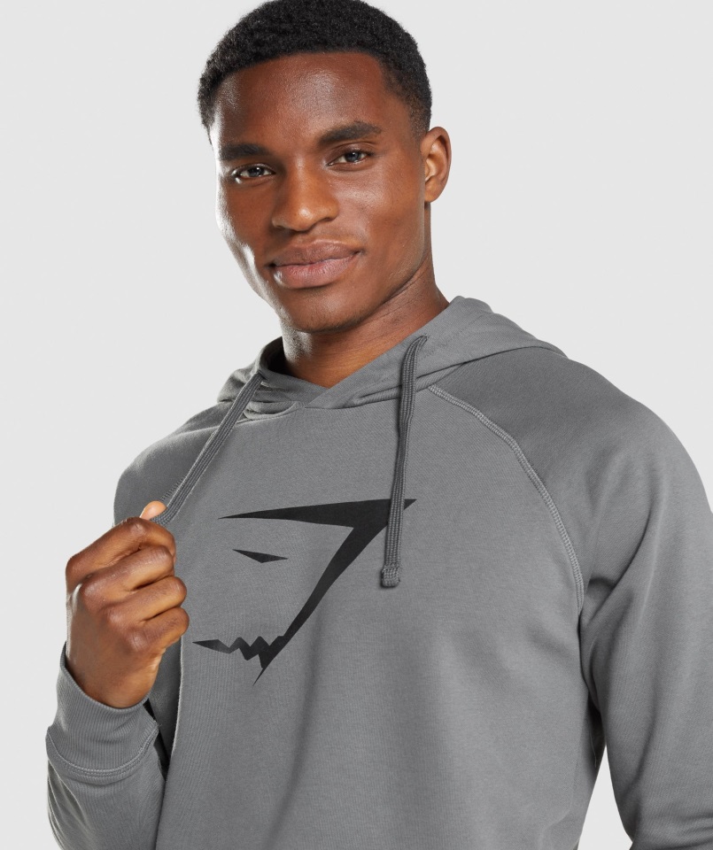Sudadera Con Relleno De Cabeza De Tiburón Carbón Gymshark