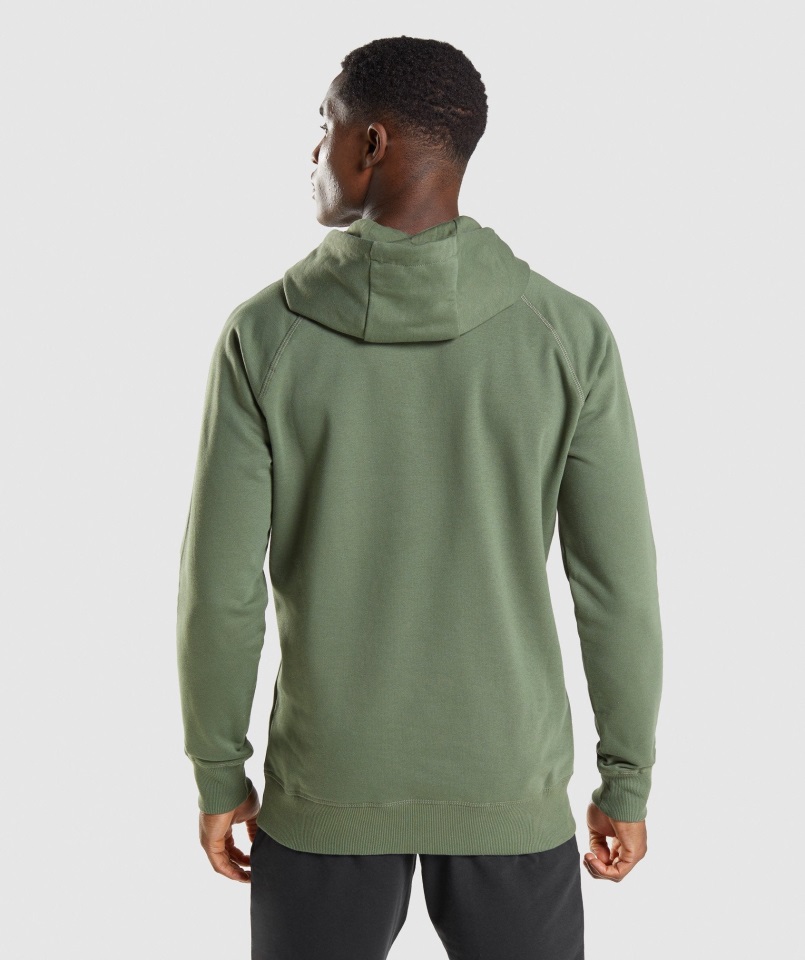Sudadera Con Relleno De Cabeza De Tiburón Verde Gymshark