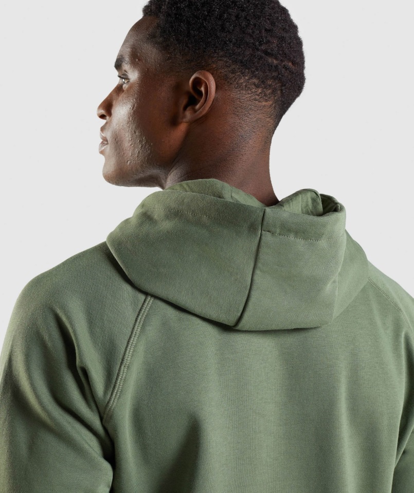 Sudadera Con Relleno De Cabeza De Tiburón Verde Gymshark