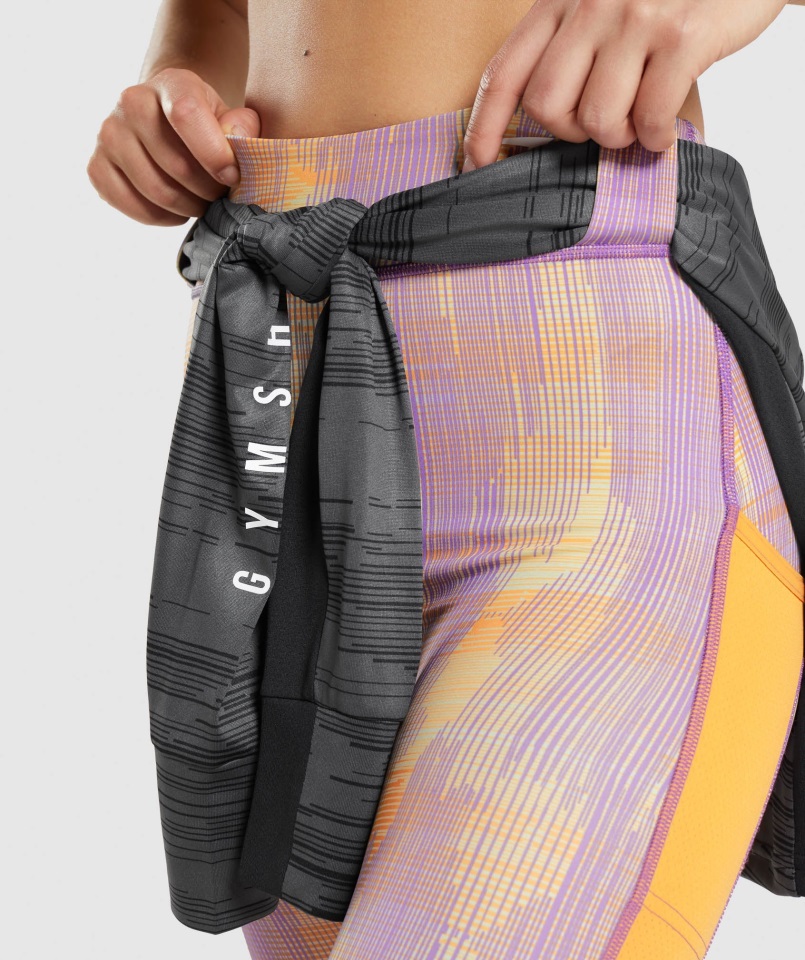 Leggins Sport Estampado Naranja Gymshark