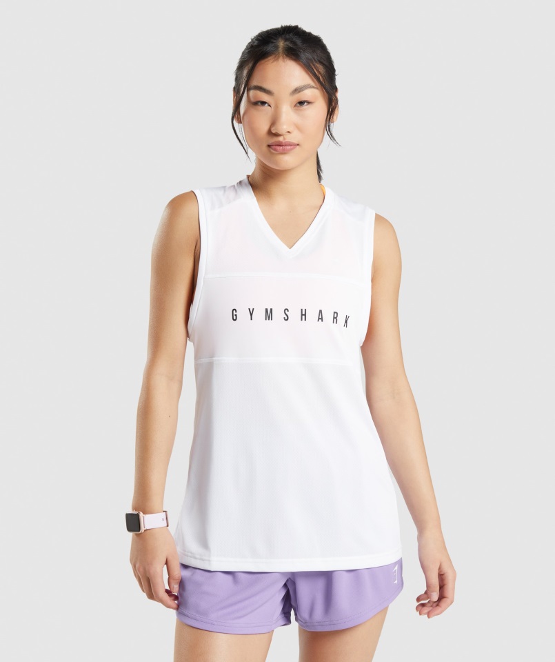 Camiseta Sport Suelta Gymshark Blanca