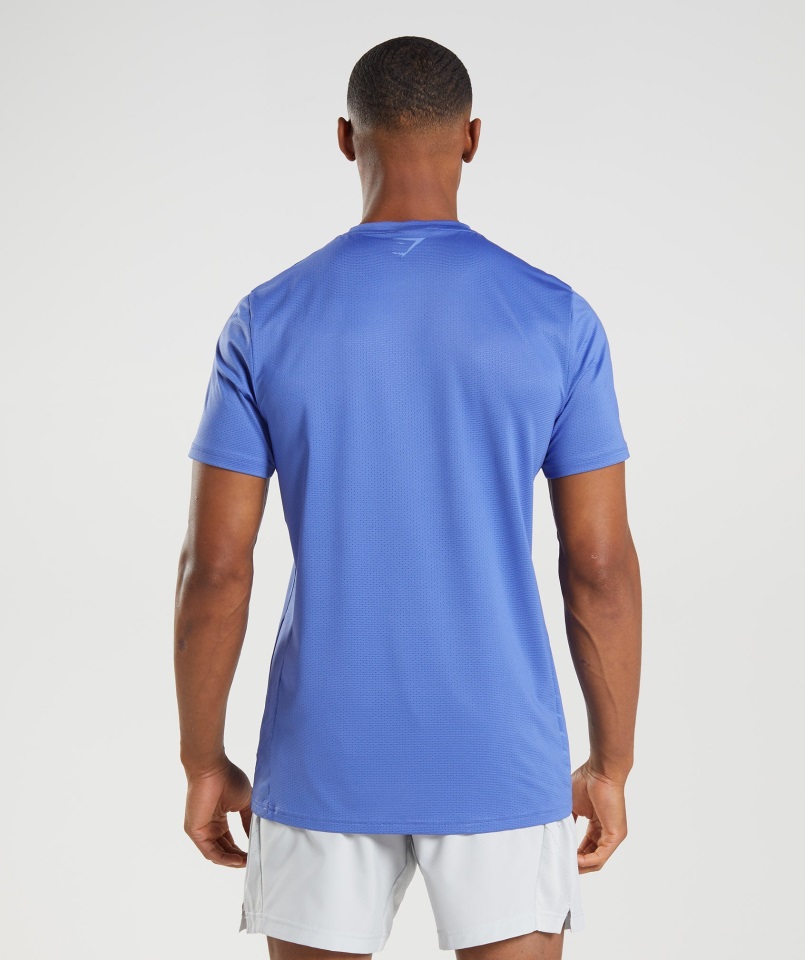 Camiseta Sport Raya Corte Azul Gymshark