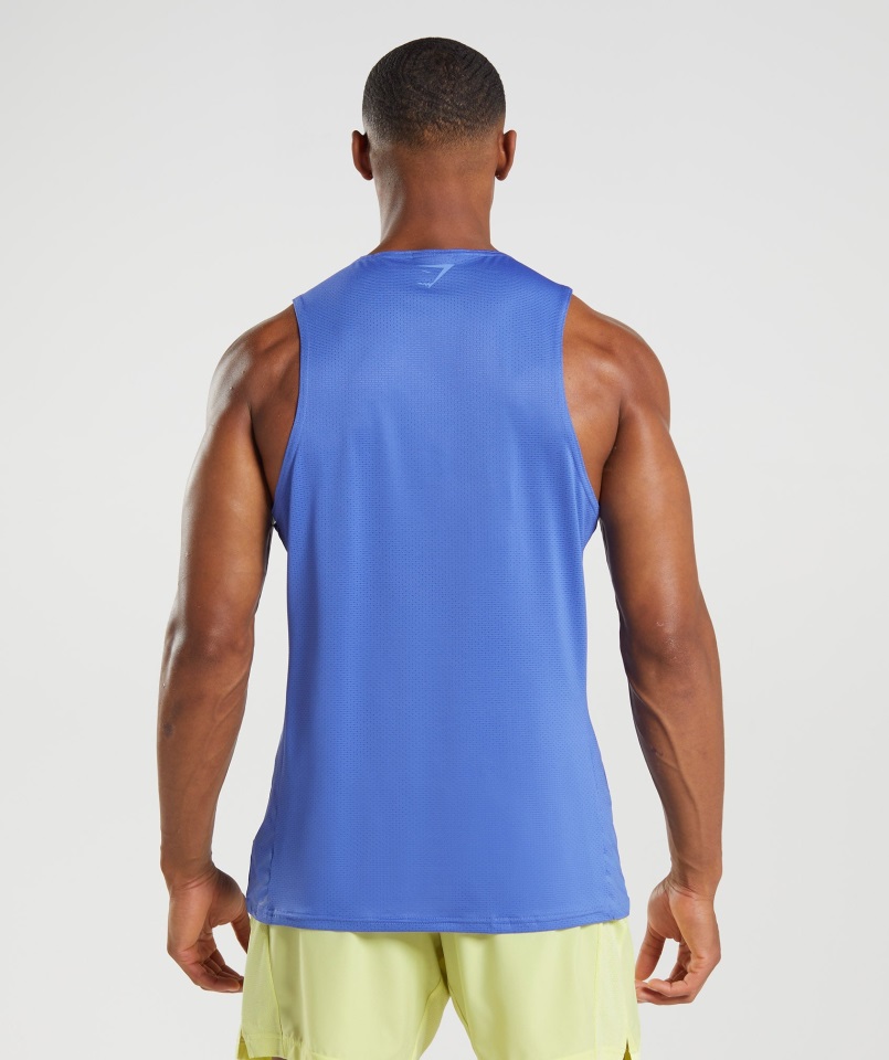 Sport Stripe Tank Court Blue Gymshark