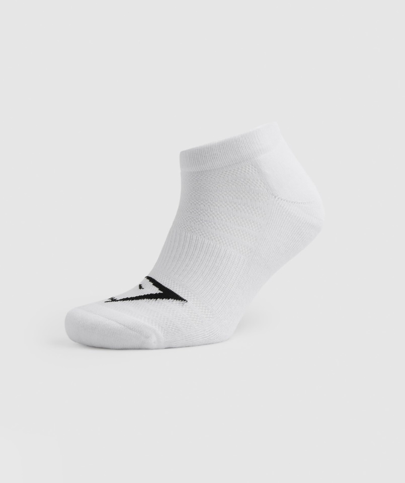 Calcetines Trainer 3pk Blanco-gris Claro Jaspeado-negro Gymshark