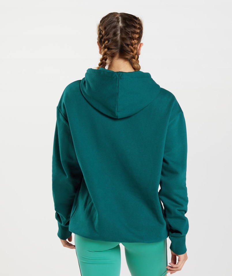 Sudadera Con Capucha De Entrenamiento De Invierno Verde Azulado Gymshark