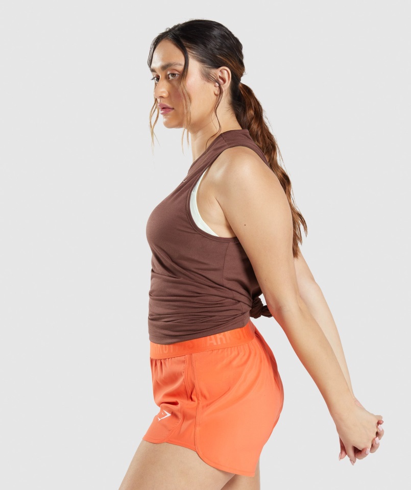 Tanque De Brazo De Entrenamiento Marrón Cereza Gymshark