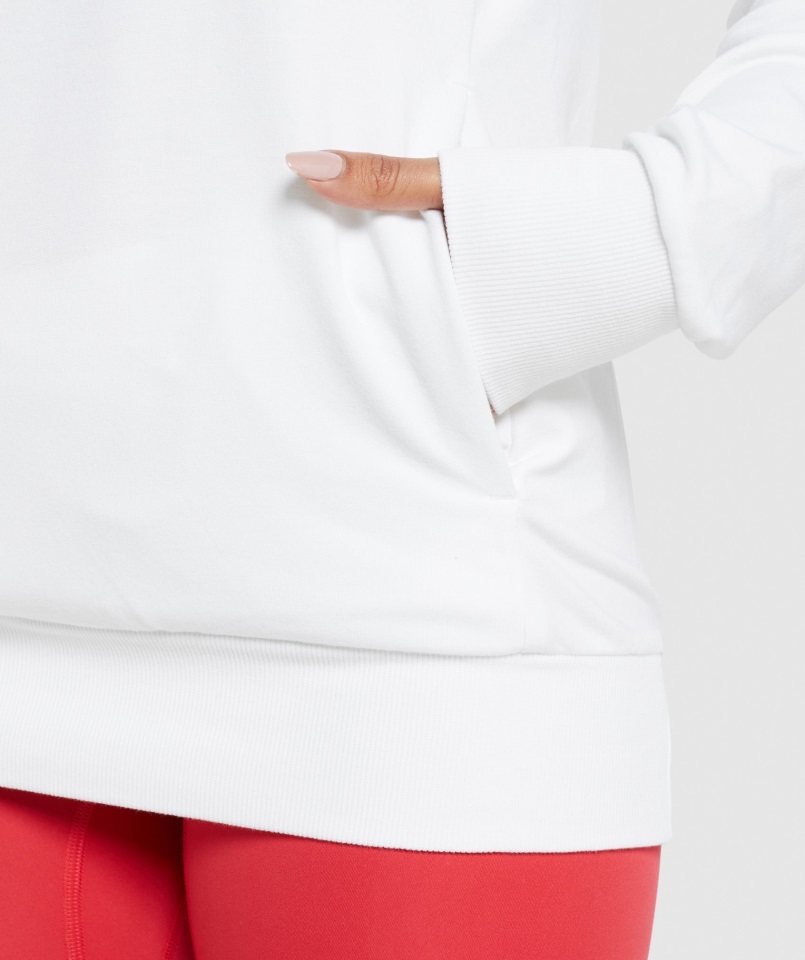 Sudadera Con Capucha De Entrenamiento Blanca Gymshark