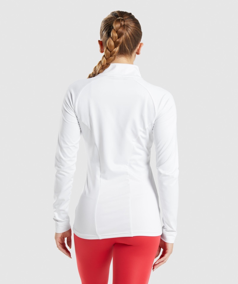 Chaqueta De Entrenamiento Blanca Gymshark