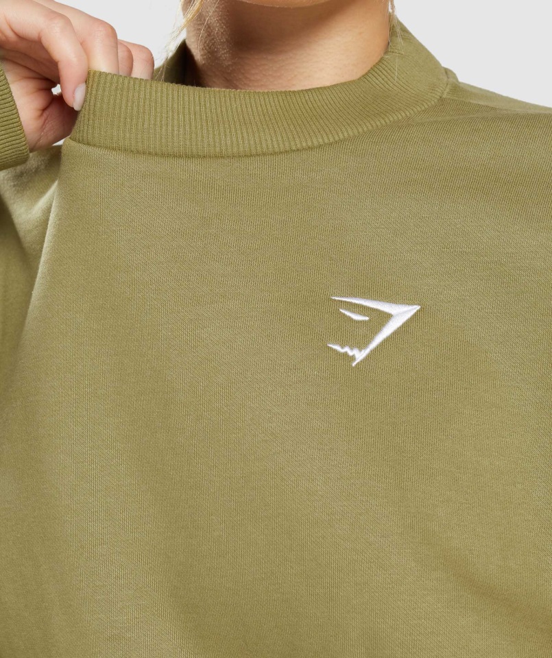 Sudadera Entrenamiento Oversize Griffin Verde Gymshark