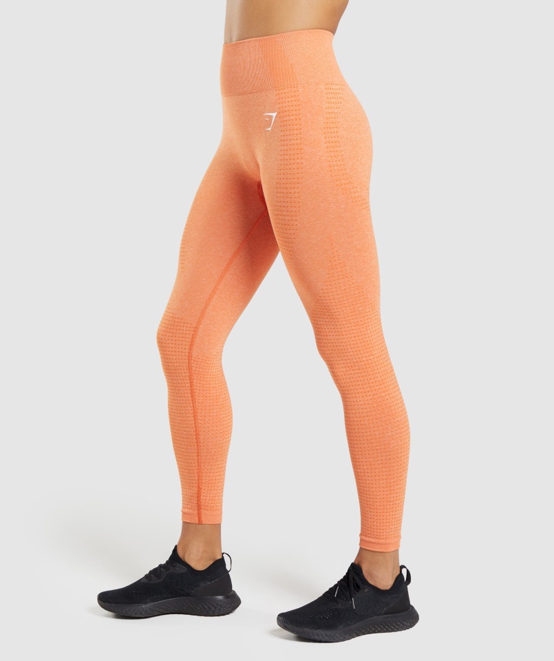 Legging Vital Seamless 2.0 Albaricoque Naranja Jaspeado Gymshark