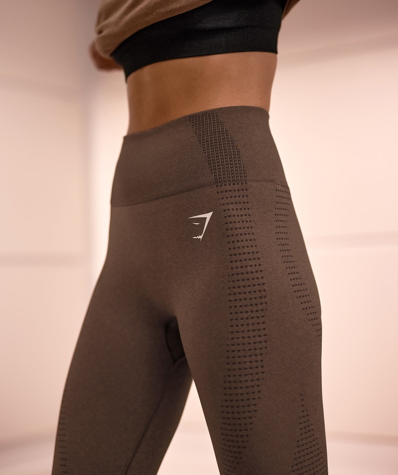 Legging Vital Sin Costuras 2.0 Espresso Jaspeado Gymshark
