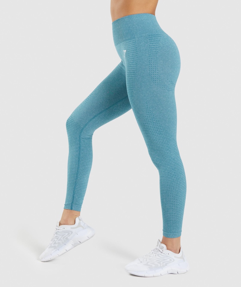 Legging Vital Seamless 2.0 Tahoe Verde Azulado Jaspeado Gymshark
