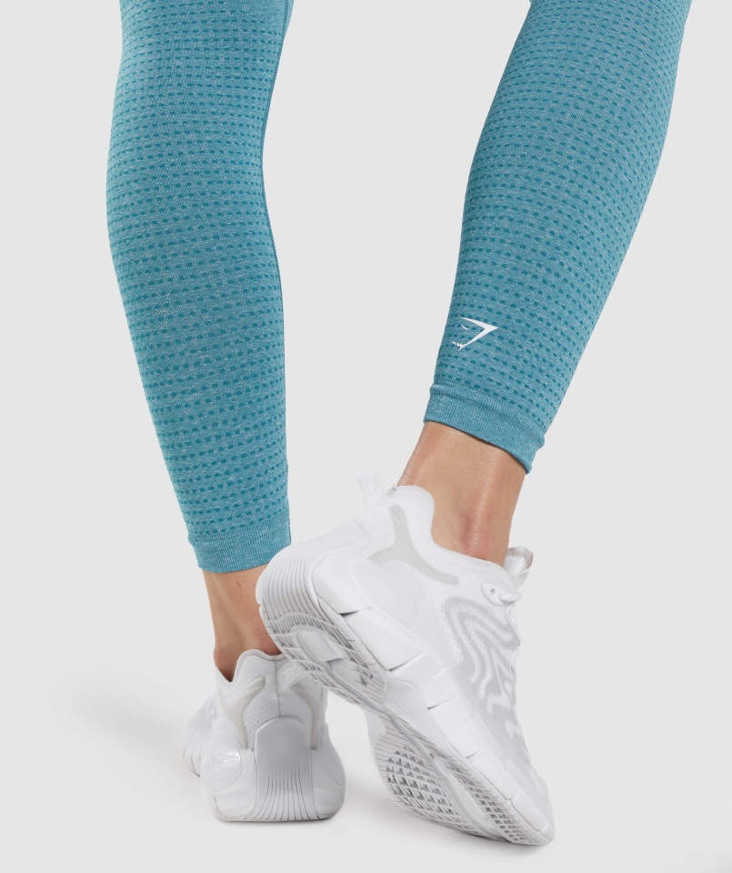 Legging Vital Seamless 2.0 Tahoe Verde Azulado Jaspeado Gymshark