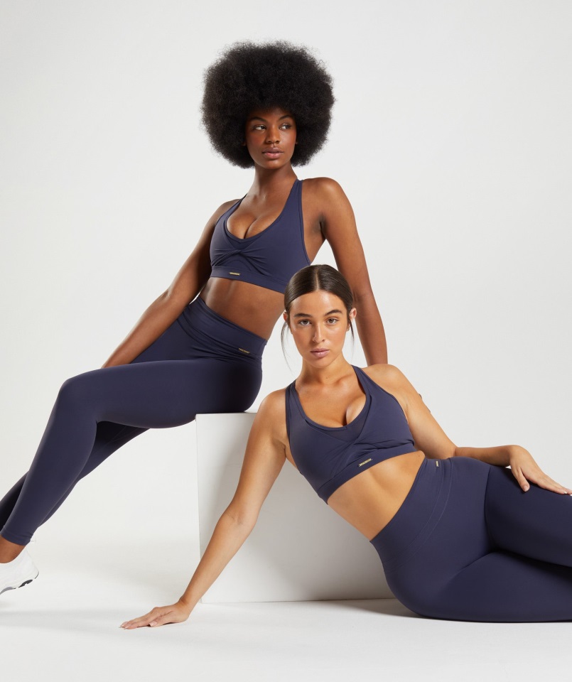Sujetador Deportivo De Malla Whitney índigo Azul Marino Gymshark
